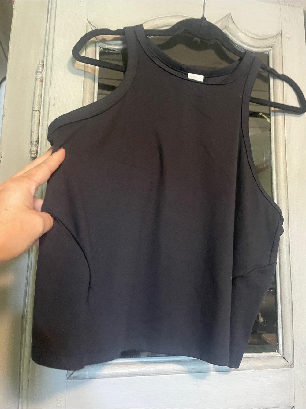 all in motion Black High-Neck Performance Tank